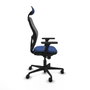 Piqueras y Crespo 3D036N1 Chaise de Bureau avec Appui-tête Bleu marine