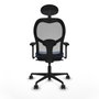 Piqueras y Crespo 3D036N1 Chaise de Bureau avec Appui-tête Bleu marine