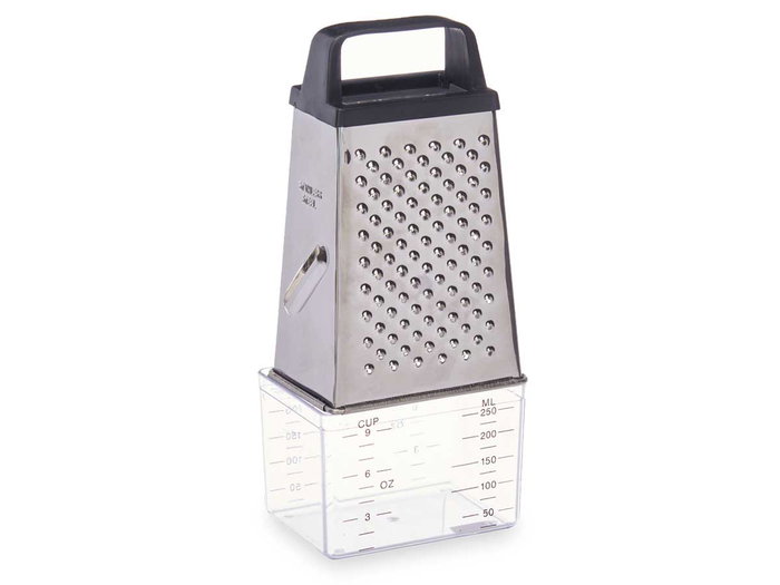 Kinvara Râpe à fromage en acier inoxydable avec réservoir Doseur noir 9x15x6 cm (Set de 24) Kinvara Râpe à fromage en acier inoxydable avec réservoir Doseur noir 9x15x6 cm (Set de 24)