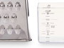Kinvara Râpe à fromage en acier inoxydable avec réservoir Doseur noir 9x15x6 cm (Set de 24)