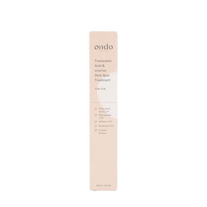 Ondo Beauty 36.5 Traitement Taches Brunes Acide Tranexamique et Réglisse 30 ml