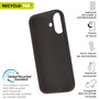 Muvit Recycletek Coque Apple en Silicone Liquide Éco-certifié GRS - Protection Anti-traces et Antidérapante