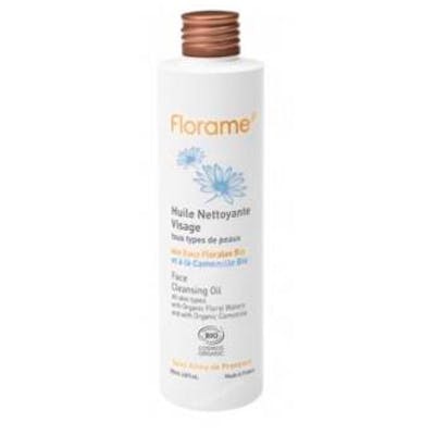 FLORAME Huile Démaquillante Nettoyante Visage Bio COSMEBIO 200 ml - Pour Tous Types de Peau - Certifié COSMO Organic Ecocert - Vegan FLORAME Huile Démaquillante Nettoyante Visage Bio COSMEBIO 200 ml - Pour Tous Types de Peau - Certifié COSMO Organic Ecocert - Vegan
