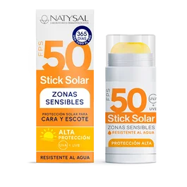 NATYSAL Stick Solaire SPF 50 Zones Sensibles 14g