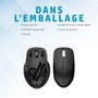 HP 435 Souris sans fil multi-appareils avec capteur multi-surface et autonomie 24 mois - Conception ergonomique pour gaucher et droitier