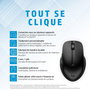 HP 435 Souris sans fil multi-appareils avec capteur multi-surface et autonomie 24 mois - Conception ergonomique pour gaucher et droitier