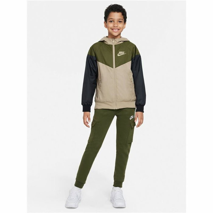 Veste de Sport pour Enfants Nike Sportswear Windrunner Vert