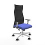 Piqueras y Crespo Chaise de Bureau Albacete Bleu clair et Noir