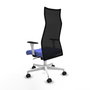 Piqueras y Crespo Chaise de Bureau Albacete Bleu clair et Noir