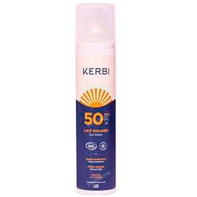 Kerbi - Leche Solar 100Gr - Lait Solaire SPF50 - Protection UVA/UVB Haute - Texture Légère Non Grasse - Testé Dermatologiquement Kerbi - Leche Solar 100Gr - Lait Solaire SPF50 - Protection UVA/UVB Haute - Texture Légère Non Grasse - Testé Dermatologiquement