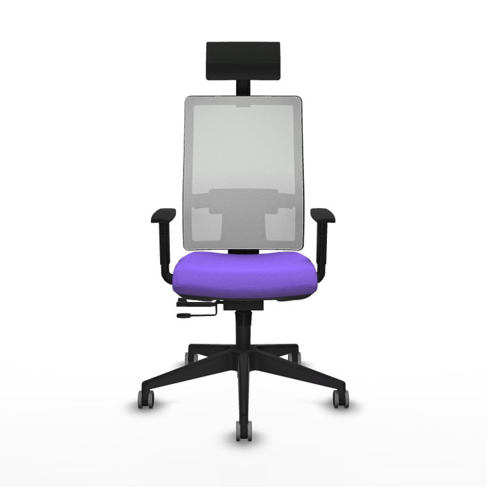 Piqueras y Crespo Chaise de Bureau 1D066G1 Lila et Blanc