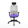 Piqueras y Crespo Chaise de Bureau 1D066G1 Lila et Blanc