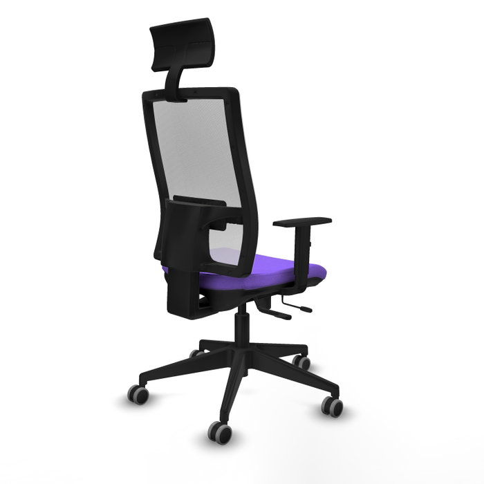 Piqueras y Crespo Chaise de Bureau 1D066G1 Lila et Blanc