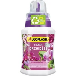 Algoflash Engrais pour Orchidées NaturaSol 250 ml - Nutrition Optimale pour Plantes d'Intérieur