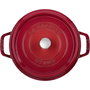 Staub Rôtisseur rond 24cm rouge cerise