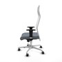 Piqueras y Crespo Chaise de Bureau Albacete XL Gris et Blanc