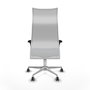 Piqueras y Crespo Chaise de Bureau Albacete XL Gris et Blanc