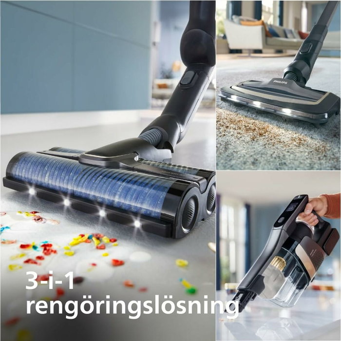 Philips XW9463/10 Série 9000 PowerCyclone AquaTrio - Aspirateur balai laveur 3-en-1 - Noir intense Philips XW9463/10 Série 9000 PowerCyclone AquaTrio - Aspirateur balai laveur 3-en-1 - Noir intense
