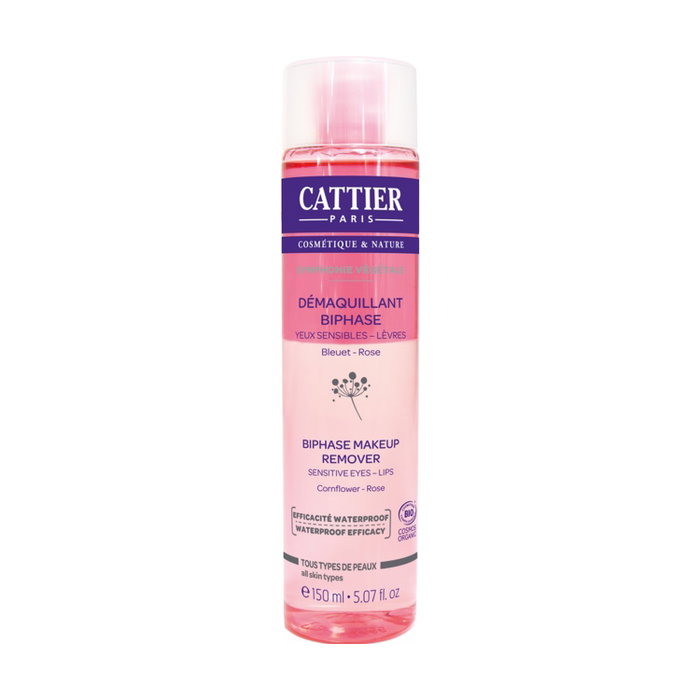Cattier Démaquillant Biphasique Yeux et Lèvres Sensibles 150 ml