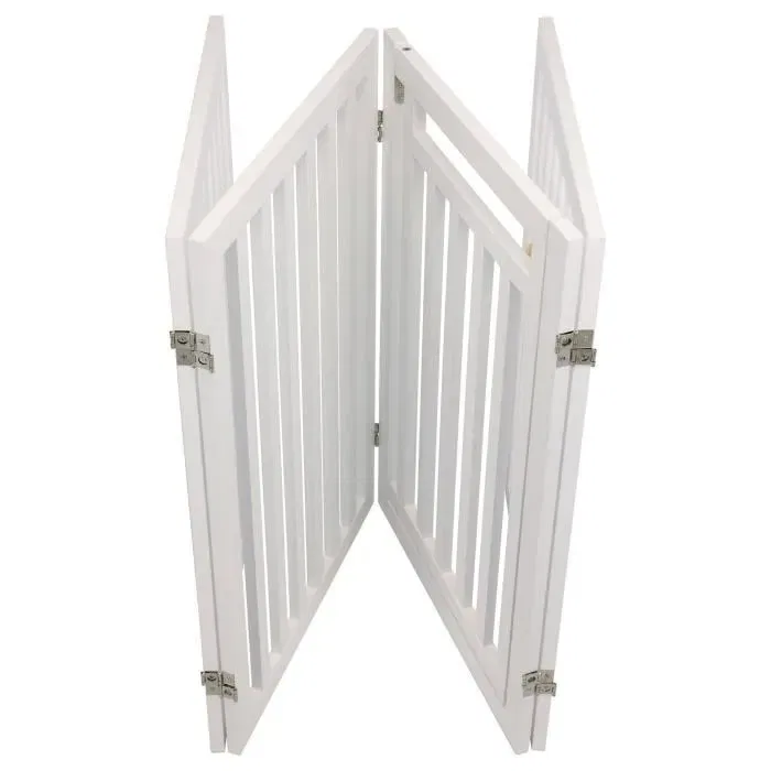 TRIXIE 39363 Barrière avec Porte Ajustable pour Chien et Chat, 60-160 cm x 81 cm, Blanc, Limite l'Accès aux Pièces TRIXIE 39363 Barrière avec Porte Ajustable pour Chien et Chat, 60-160 cm x 81 cm, Blanc, Limite l'Accès aux Pièces