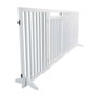 Trixie Barrière avec porte ajustable 60-160 cm x 81 cm - Blanc