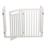 Trixie Barrière avec porte ajustable 60-160 cm x 81 cm - Blanc