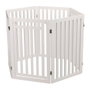 Trixie Barrière avec porte ajustable 60-160 cm x 81 cm - Blanc