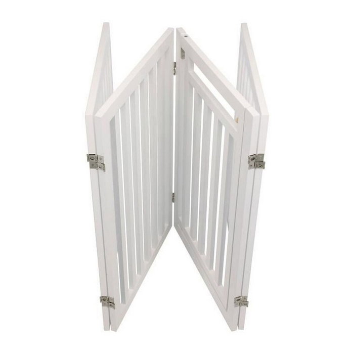Trixie Barrière avec porte ajustable 60-160 cm x 81 cm - Blanc