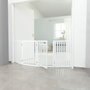 Trixie Barrière avec porte ajustable 60-160 cm x 81 cm - Blanc