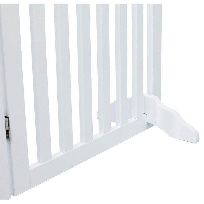 Trixie Barrière avec porte ajustable 60-160 cm x 81 cm - Blanc