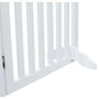 Trixie Barrière avec porte ajustable 60-160 cm x 81 cm - Blanc
