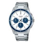 Casio MTP-1374D-7A2VDF avec cadran blanc et bracelet gris