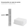 WOLFPACK LINEA PROFESIONAL Jeu de poignées pour portes Sena en métal satiné