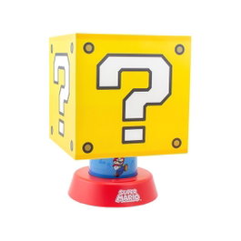 Paladone Lampe Super Mario Bloc Point d'interrogation avec 3 modes d'éclairage et minuterie 20 min