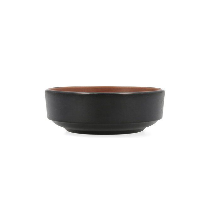 Bidasoa Bol Bicolor Melamina Gio 12,5 cm x 12,5 cm Noir (12 Unidades)