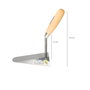 WOLFPACK LINEA PROFESIONAL Truelle Maurer manche bois 344 165x120 mm.