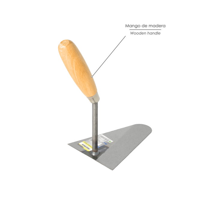 WOLFPACK LINEA PROFESIONAL Truelle Maurer manche bois 344 165x120 mm.