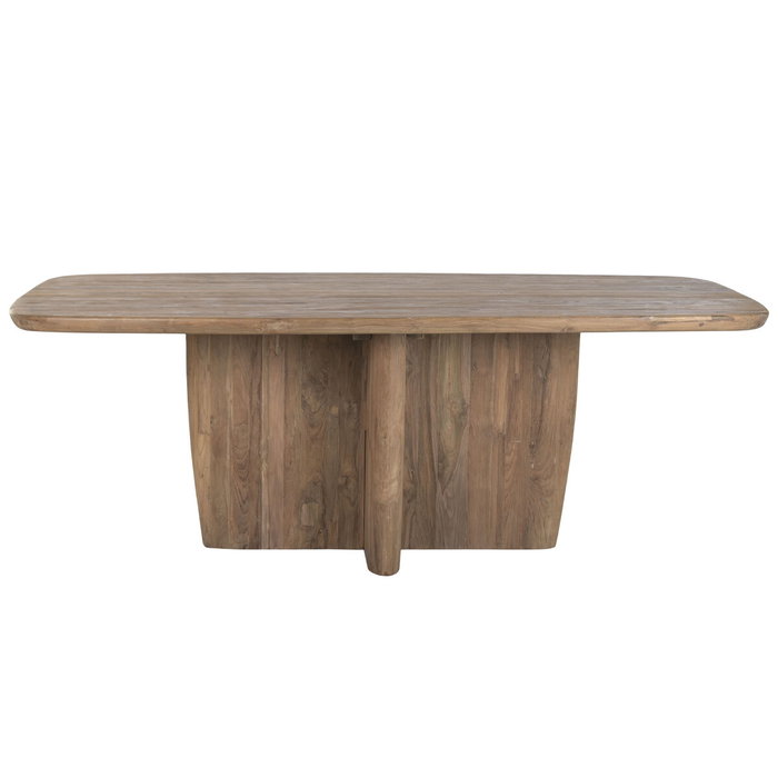 Home ESPRIT Table de Salle à Manger en bois de teck 220 x 110 x 78 cm