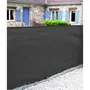 Nature Brise-vue NATURE Anthracite 1 x 3 m - Occultant 5/5 - HDPE 350 g/m² traité anti-UV - Installation facile avec oeillets aluminium