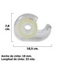 ORYX Ruban adhésif transparent 18 mm x 33 m avec distributeur