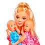 STEFFI Love Baby Sitter - Poupée blonde avec 2 bébés, sac kangourou et accessoires (poussette, biberons) - Jouet éducatif - Réf. 5730211 Simba