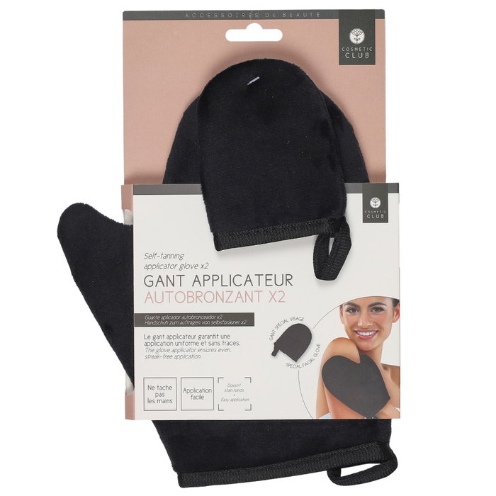 Cosmetic Club Lot de 2 gants d'autobronzant Cosmetic Club Lot de 2 gants d'autobronzant