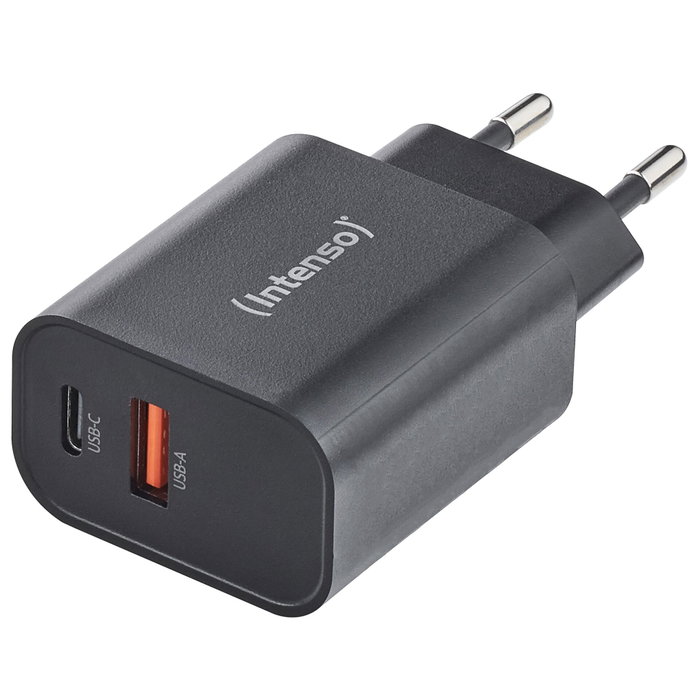 Intenso W30AC Chargeur Mural Noir USB-A et USB-C Intenso W30AC Chargeur Mural Noir USB-A et USB-C
