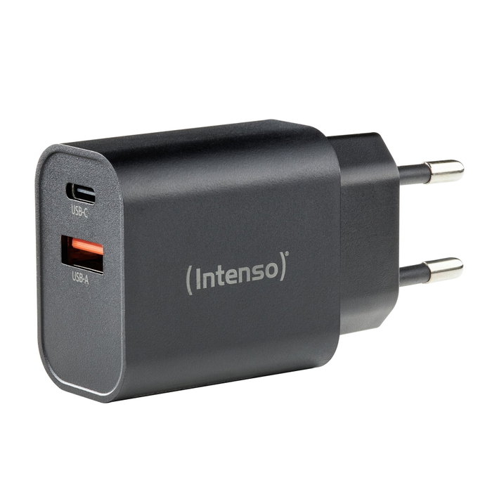 Intenso W30AC Chargeur Mural Noir USB-A et USB-C Intenso W30AC Chargeur Mural Noir USB-A et USB-C