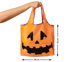 Atosa Sac à Bonbons Citrouille avec Visage Amusant 45x36 cm