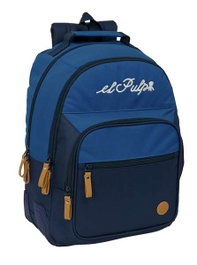 Safta Mochila Doble avec renforts, adaptable sur chariot, 32x42x15cm