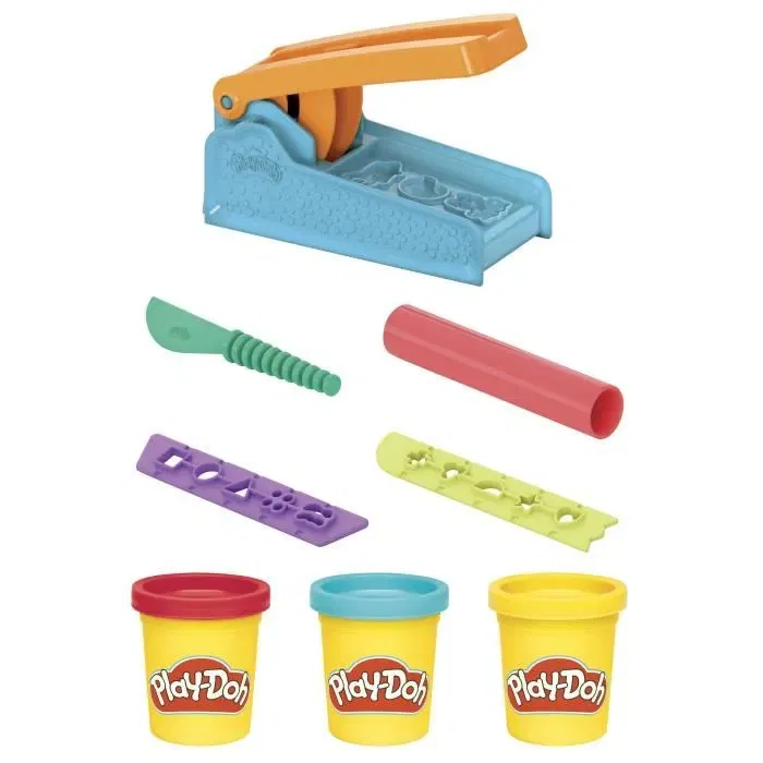 Play-Doh Coffret Starter Le Serpentin, Pâte à Modeler 3 pots et 10 formes, Activité Créative Enfant Dès 3 Ans