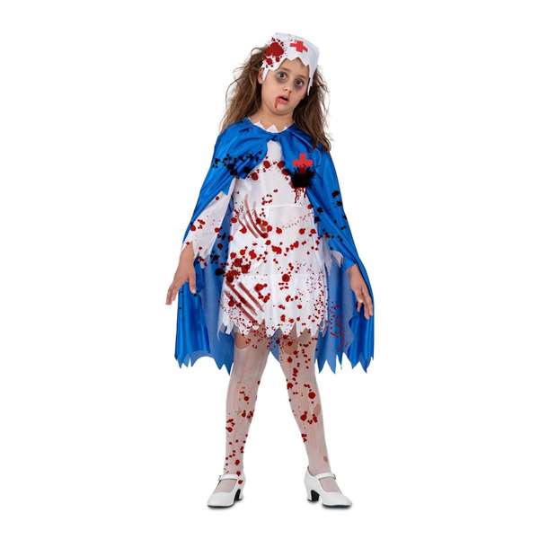 My Other Me Déguisement Enfermière Sanglante 5-6 Ans - Cofia, Cape et Robe avec Tablier My Other Me Déguisement Enfermière Sanglante 5-6 Ans - Cofia, Cape et Robe avec Tablier