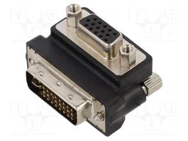 DELOCK Adaptateur D-Sub 15pin vers DVI-D (24+5) noir