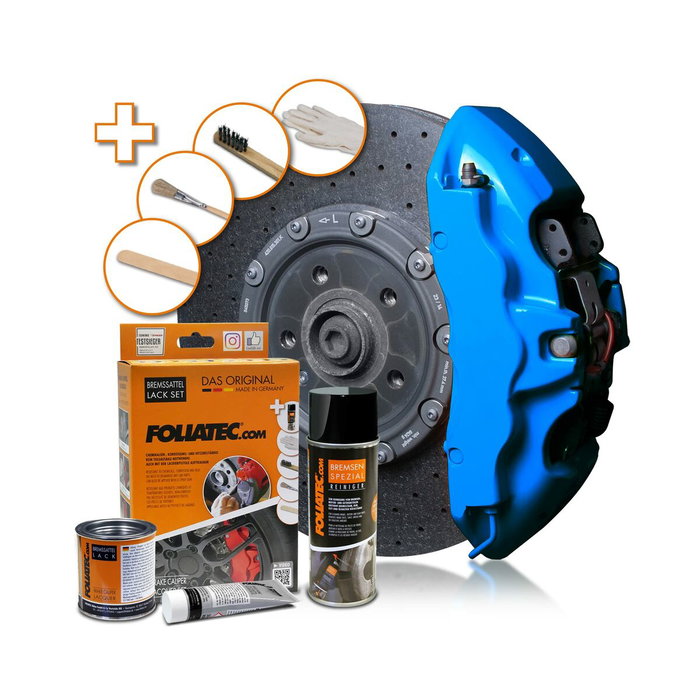 Foliatec Set de peinture étrier de frein GT-BLUE 3 composants Bleu
